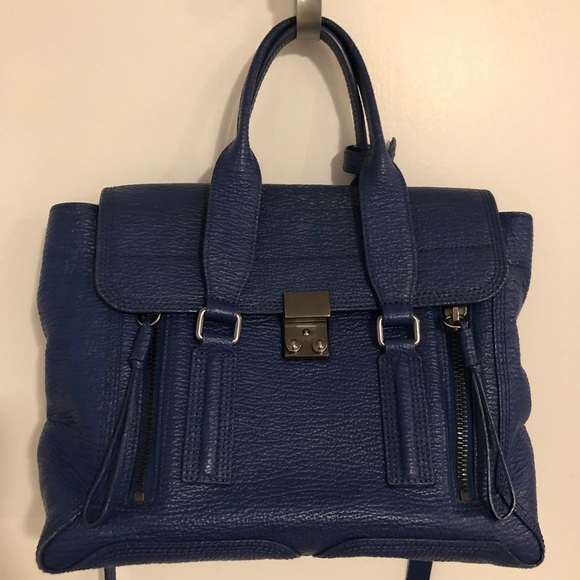 3.1 PHILLIP LIM Medium Pashli Satchel Cobalt Blue - Picture 2 of 8